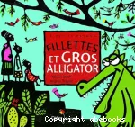 Fillettes et gros alligator vignette